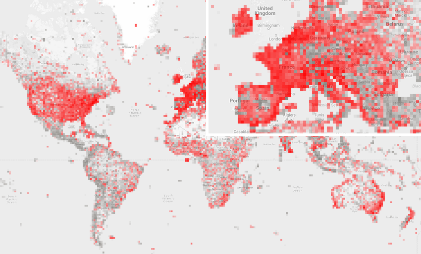 Visualising popular travel destinations through heatmaps - Rome2Rio