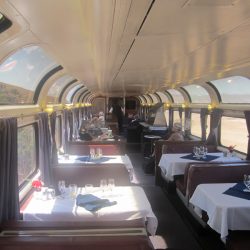 Inside Amtrak's Dining Car on Coast Starlight