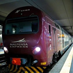 Malpensa Express train travel between Malpensa airport and Milan city centre