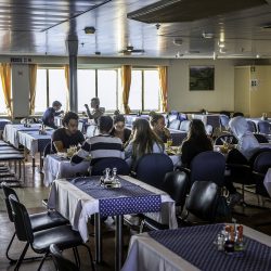 Dining area inside Jadrolinija ferry
