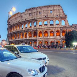 colosseum-taxis-rome