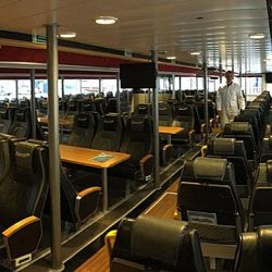 Inside a Jadrolinija catamaran ferry