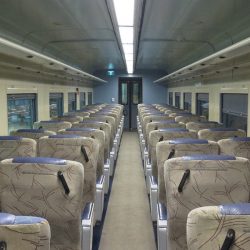 Overland train interiors