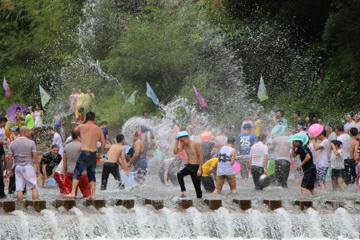 Songkran water festival Thailand