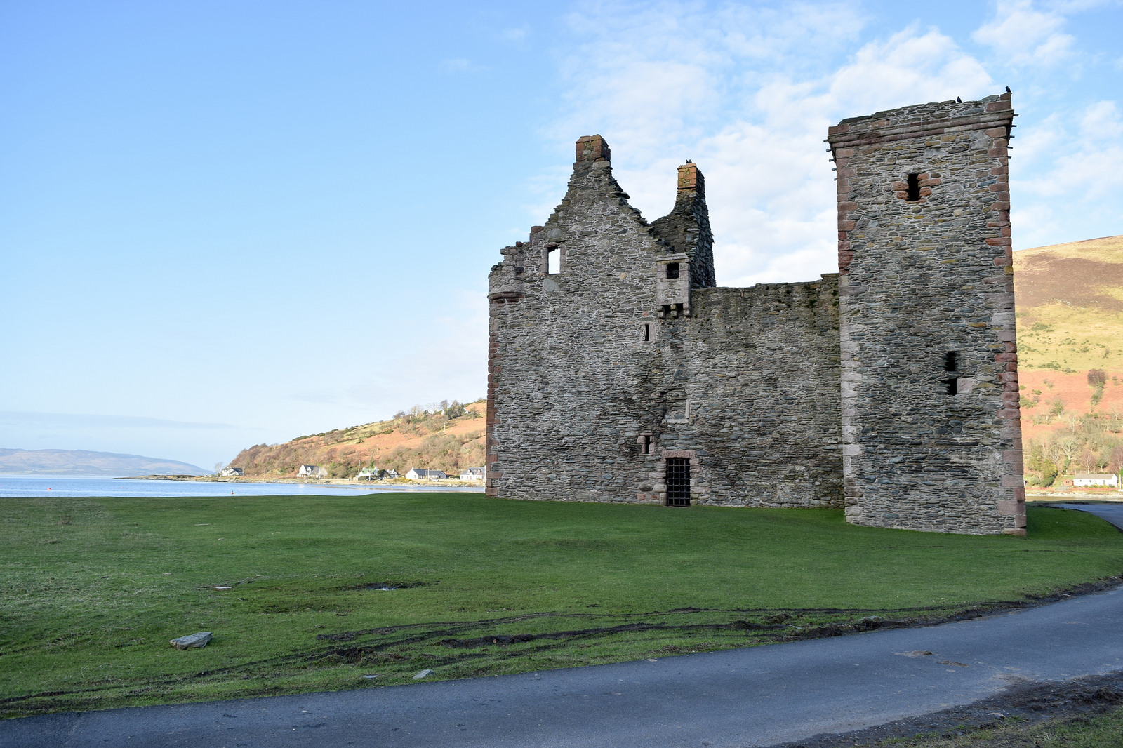 Lochranza castle Isle of Arran coastal route Scotland