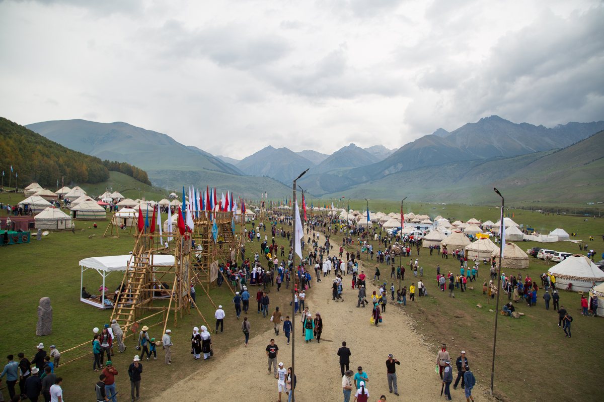 Yurt village at the World Nomad Games