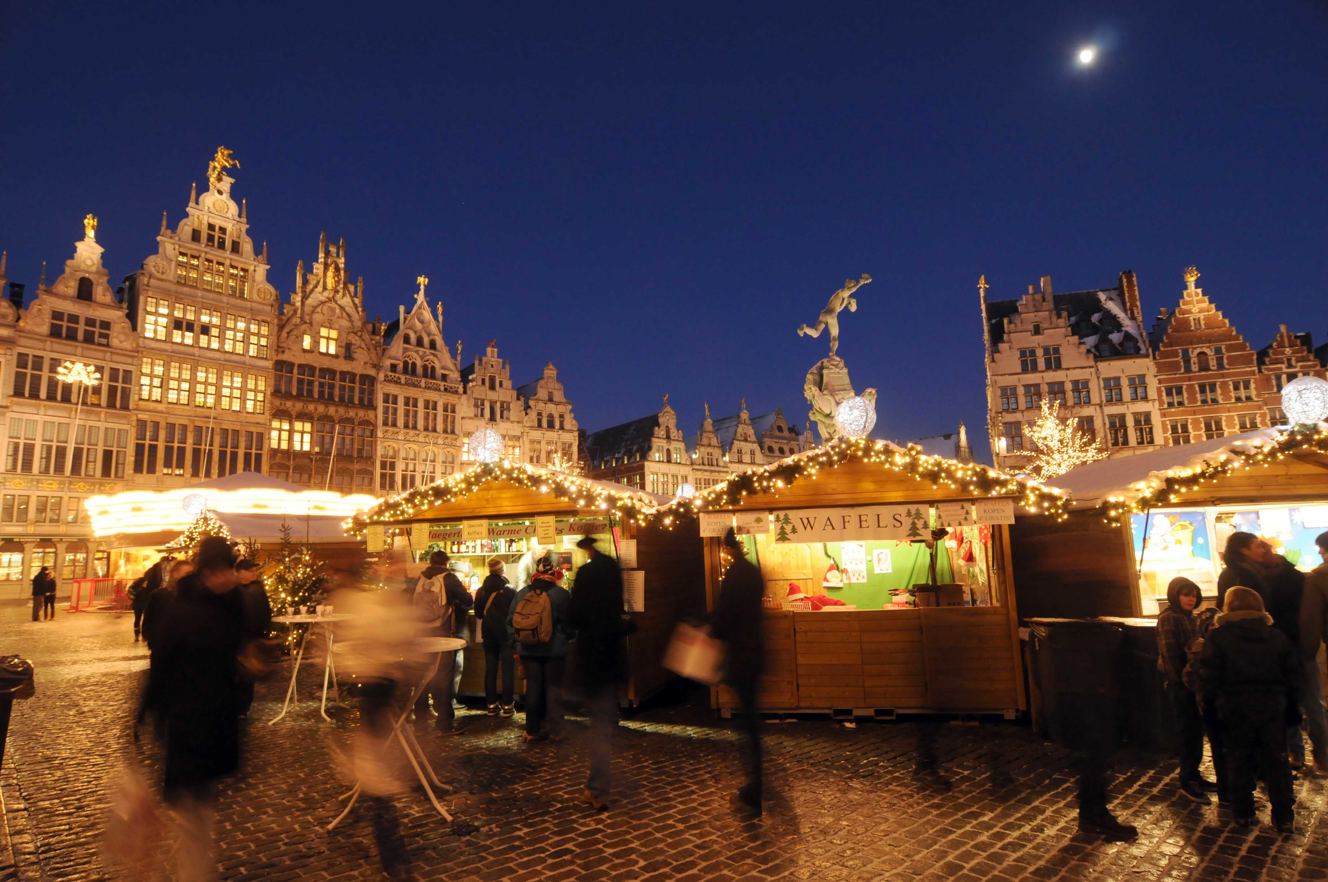 Festive market in Antwerp