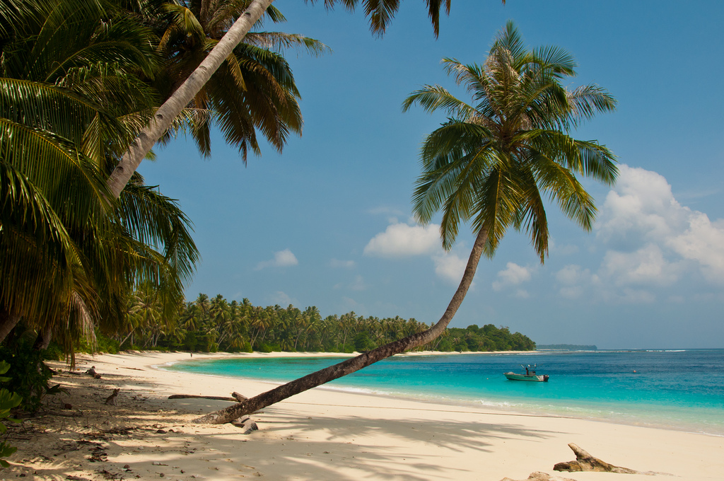 perfect beach and sea Mentawai Islands West Sumatra Indonesia