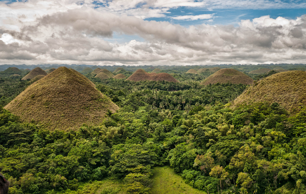 Chocolate Hills of Bohol, the Philippines